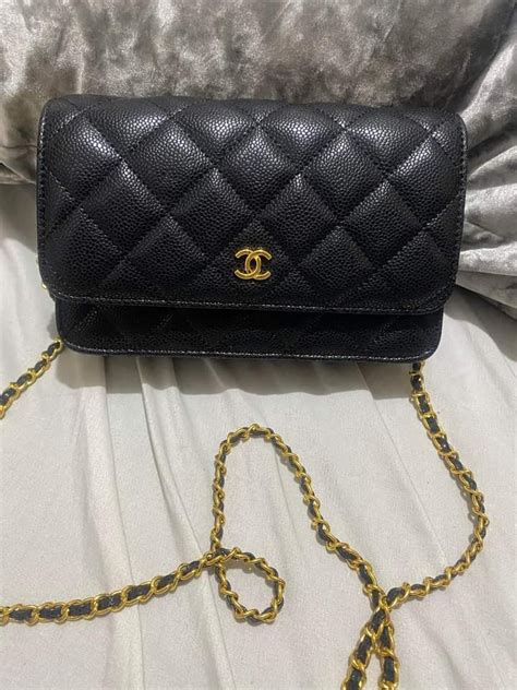 chanel wallet on chain pre loved|wallet on chain chanel used.